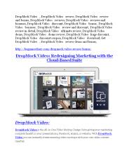 DropMock Video Review & DropMock Video $16,700 bonuses