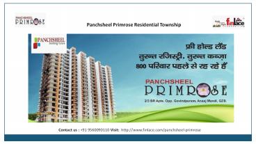Panchsheel Primrose Govindpuram NH 24 Ghaziabad