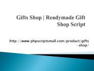 Gifts Shop | Readymade Gift Shop Script