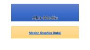 Motion Graphics Dubai