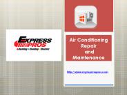 Air Conditioning Repair and Maintenance