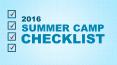 2016 Summer Camp Checklist PowerPoint PPT Presentation