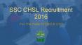 SSC CHSL Recruitment 2016 For LDC & DEO Posts PowerPoint PPT Presentation