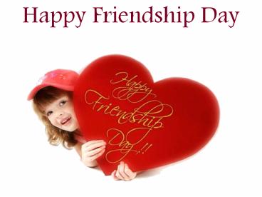 Happy Freindship Day