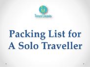 Packing List for A Solo Traveller