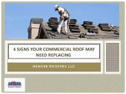 4 Signs Your Commercial Roof May Need Replacing 