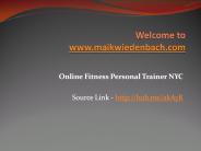 Online Fitness Personal Trainer NYC