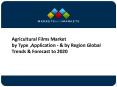 Agricultural Films Market worth $11,743.7 Million by 2020 PowerPoint PPT Presentation