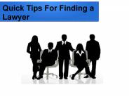 How to finda good lawyer