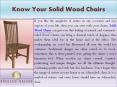 Know Your Solid Wood Chairs PowerPoint PPT Presentation