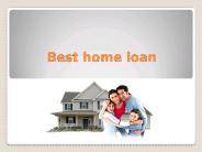 Best home loan