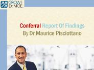 Dr Maurice Pisciottano Shared Conferral Report Of Findings