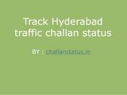 Hyderabad traffic challan status