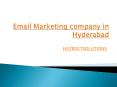 Email marketing company in hyderabad PowerPoint PPT Presentation