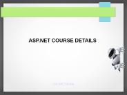 ASP.NET Course Details
