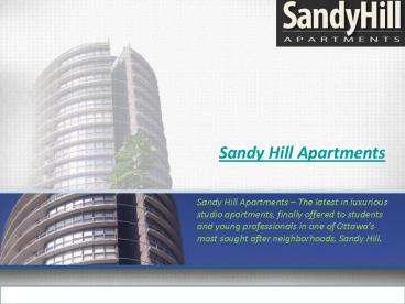 Apartments for rent near ottawa university