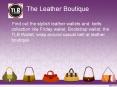 The Leather Boutique PowerPoint PPT Presentation
