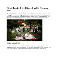 Picnic Inspired Wedding Ideas For Absolute Fun! (1)