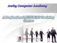A Professional AUTOCAD Training Centre