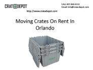 Moving Crates On Rent In Orlando
