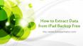 How to extract data from iPad backup free PowerPoint PPT Presentation