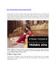 Top 7 Women Ethnic Wear Trends In 2016 PowerPoint PPT Presentation