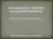 Latest Collection of 400-051 Questions & Answers