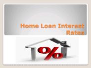 Home loans interest rates
