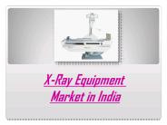 X-Ray Equipment Market in India