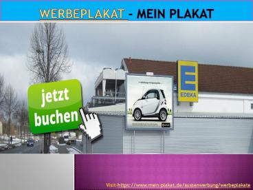 Werbeplakat - Mein Plakat