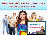 BSA 500 HELPS Real Success / bsa500helps.com