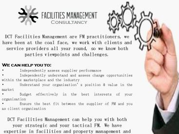 One Of The Best  Facility Management Consultancy