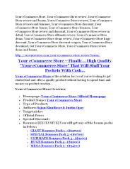 Your eCommerce Store Review-$32,400 bonus & discount