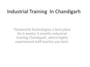 Industrial Training in Chandigarh