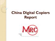 China Digital Copiers Report