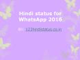 Latest Hindi status for Whatsapp PowerPoint PPT Presentation