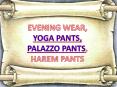 WOMEN EVENING WEAR YOGA PALAZZO PANTS PowerPoint PPT Presentation