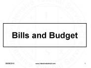 Bill and Budget