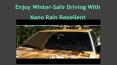Safe Driving With Nano Rain Repellent PowerPoint PPT Presentation