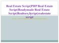 Real Estate Script|PHP Real Estate Script|Readymade Real Estate Script|Realtors Script|realestate script