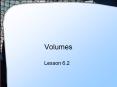 Volumes PowerPoint PPT Presentation