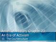 American%20History%20Chapter%2023:%20An%20Era%20of%20Activism PowerPoint PPT Presentation