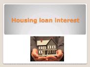Housing loan interest