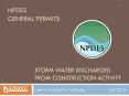 Storm Water Discharges from construction activity PowerPoint PPT Presentation