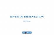 INVESTOR PRESENTATION