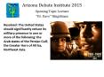 Arizona Debate Institute 2015 PowerPoint PPT Presentation