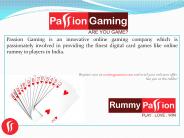 Rummy Passion - Face of Online Rummy In India.
