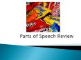 Parts of Speech Review PowerPoint PPT Presentation