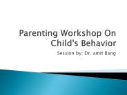 Parenting Workshop