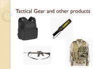Tactical Belts and Armor